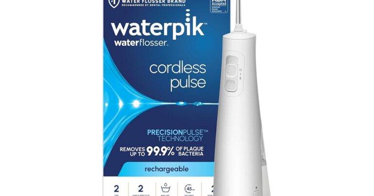 This Waterpik water flosser is all the way in which all the way down to solely  from Amazon